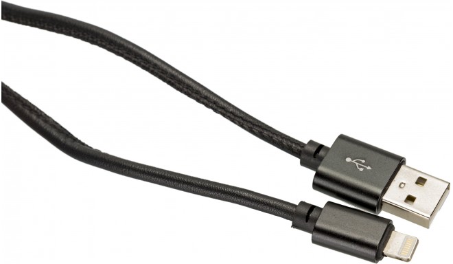 Platinet kabelis USB - Lightning 1m, melns