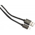 Platinet cable USB - microUSB 1m, black