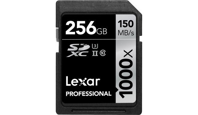 Lexar mälukaart SDXC 256GB Professional 1000x 150MB/s