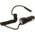 Omega car power adapter USB 1000mA + cable, black (42671)