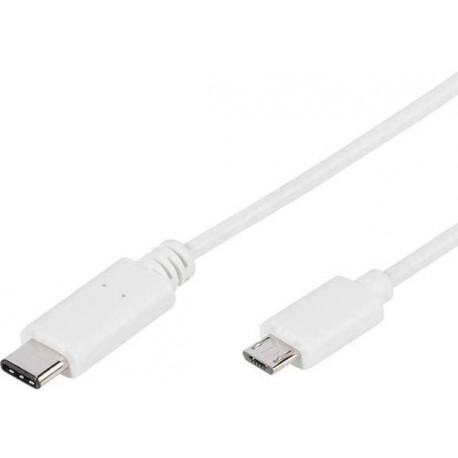 Vivanco kabelis USB-C - microUSB 2.0 1m (45289)