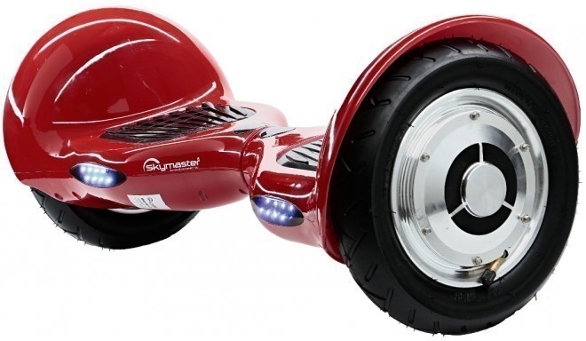 Skymaster Wheels BT Speaker 10" tasakaaluliikur, punane