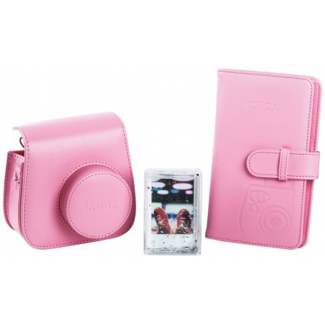 Fujifilm Instax Mini 9 футляр + альбом + рамка,, розовый