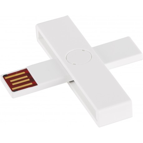 +ID ID-kaardi lugeja USB, valge