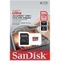 SanDisk memory card microSDXC 128GB Ultra 100MB/s + adapter