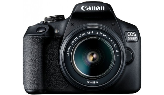 Canon EOS 2000D + 18-55mm IS II Kit, black