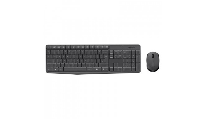 Logitech MK235, SWE, must - Juhtmevaba klaviatuur + hiir