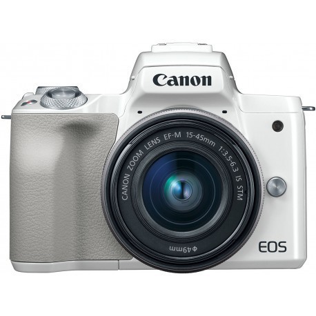 Canon EOS M50 + EF-M 15-45mm IS STM, balts