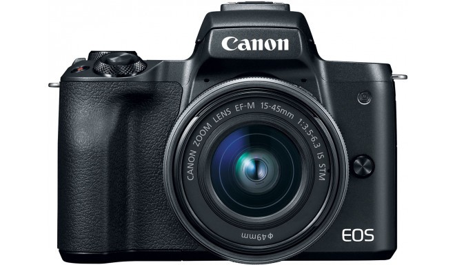 Canon EOS M50 + EF-M 15-45mm IS STM, melns
