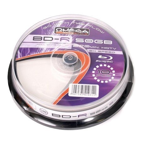 Omega Freestyle BD-R Printable 50GB 6x 10gb. spindle iepakojums