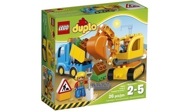 Lego Duplo toy blocks Truck & Tracked Excavator 26pcs (10812)