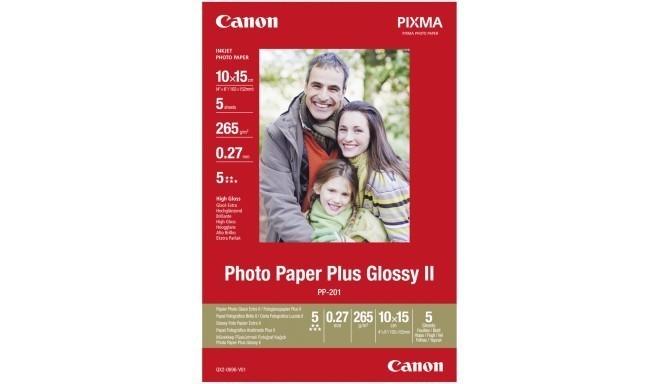 Canon photo paper PP-201 10x15 Glossy II 275g 5 sheets