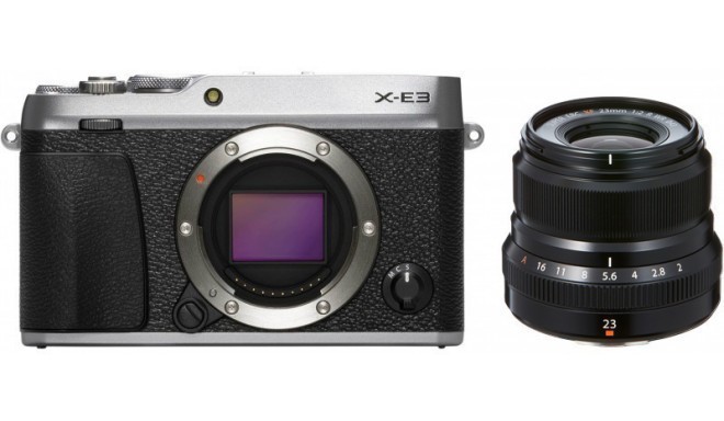 Fujifilm X-E3 + 23 мм f/2.0 Kit, серебряный