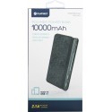 Platinet power bank 10000mAh Fabric Braided LiPo 2.1A, dark grey (44385)