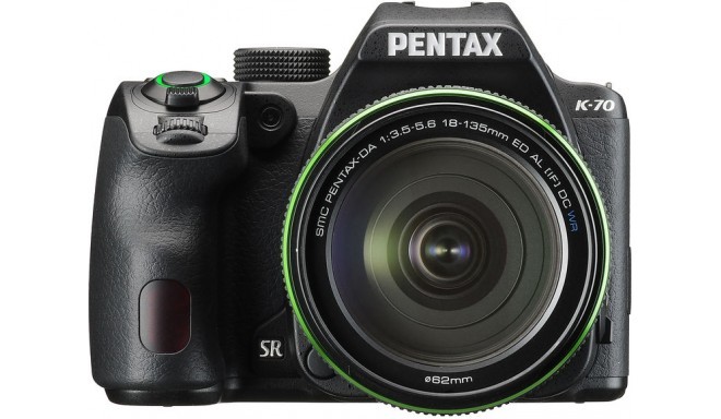 Pentax K-70 + DA 18-135мм WR Kit, черный