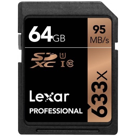 Lexar mälukaart SDXC 64GB Professional 633x 95MB/s