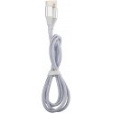 Omega cable USB-C 1m braided, silver (44269)