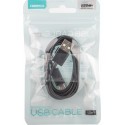 Omega cable microUSB 1m, black (44344)