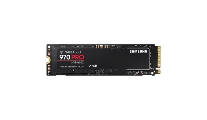SSD|SAMSUNG|970 Pro|512GB|M.2|PCIE|NVMe|Write speed 2300 MBytes/sec|Read speed 3500 MBytes/sec|MTBF 