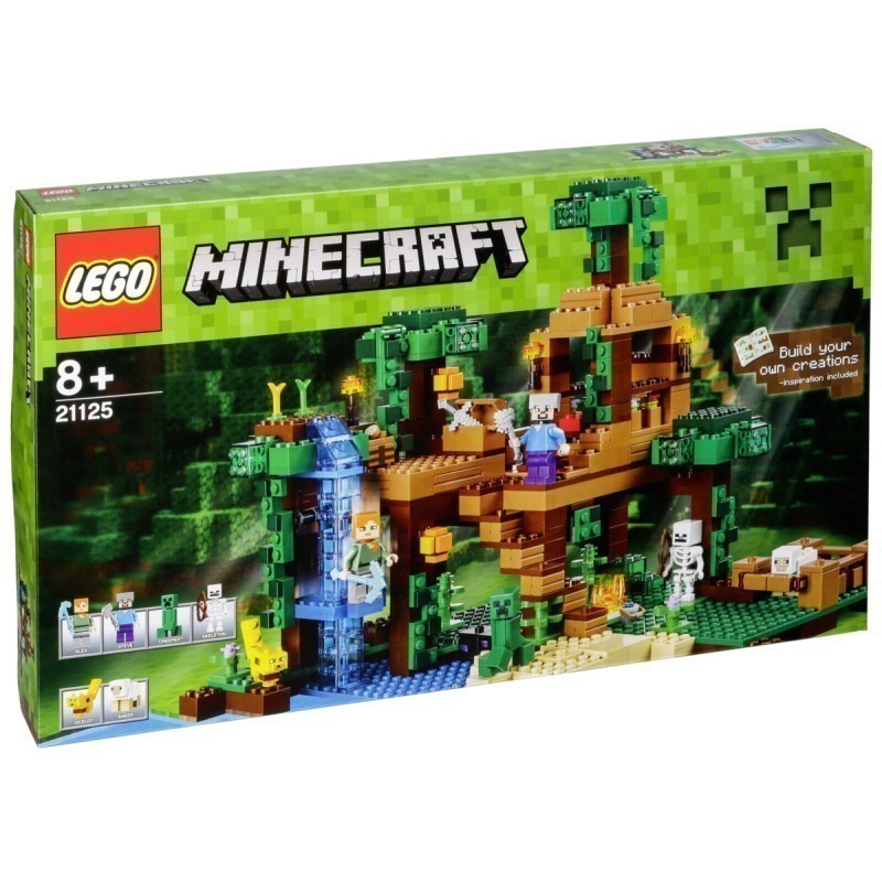 Loco Monet tenaz LEGO Minecraft 21125 The Jungle Tree House - LEGO - Photopoint
