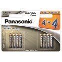 Panasonic Everyday Power baterija LR03EPS/8BW (4+4)