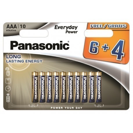 Panasonic Everyday Power baterija LR03EPS/10BW (6+4)