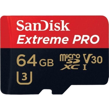 Sandisk mälukaart microSDXC 64GB Extreme Pro V30