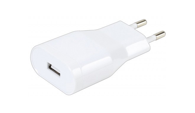 Vivanco USB lādētājs 1A, balts (38348)