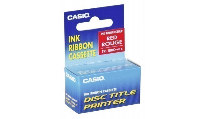 Casio TR-18 RD red Ink Ribbon Cassette