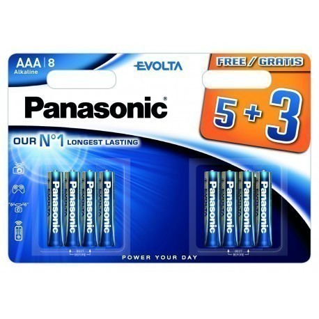 Panasonic Evolta baterija LR03EGE/8B (5+3)