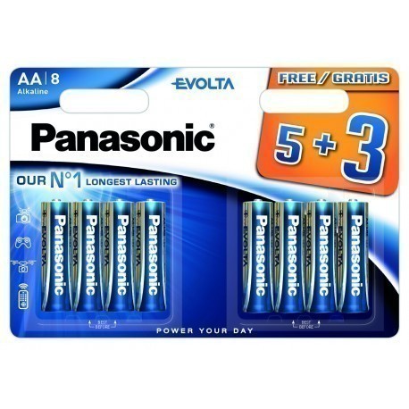 Panasonic Evolta patarei LR6EGE/8B (5+3)