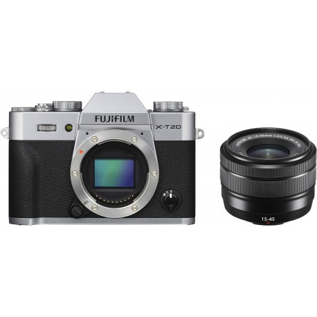 Fujifilm X-T20 + 15-45 мм Kit, серебряный