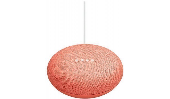 Google Home Mini viedais skaļrunis, koraļļu krāsā