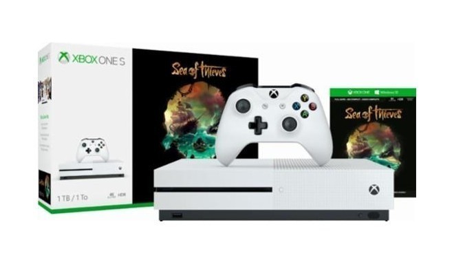 CONSOLE XBOX ONE S 1TB WHITE/GAME SEA OF THIEVES MICROSOFT