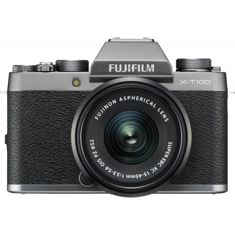 Fujifilm X-T100 + 15-45 мм Kit, серый