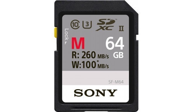 Sony memory card SDXC 64GB M-Series UHS-II 