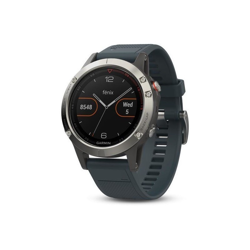 Garmin Fenix 5 Silver Granite Blue Band Fitness watches Photopoint