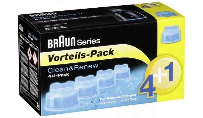 Braun pardli puhastuskassett Clean & Renew CCR 4+1