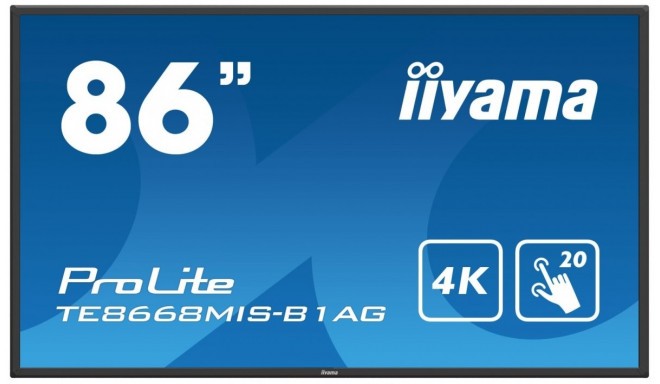 Iiyama monitor 86" 4K TE8668MIS-B1AG