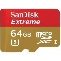 Sandisk memory card microSDXC 64GB Extreme 90MB/s + adapter