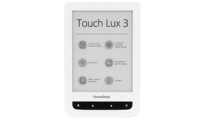 PocketBook e-luger Touch Lux 3, valge