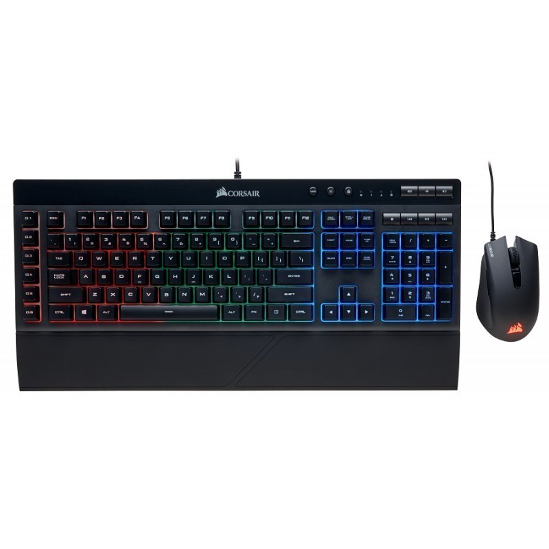 Corsair K55 RGB keyboard authentic + Harpoon mouse