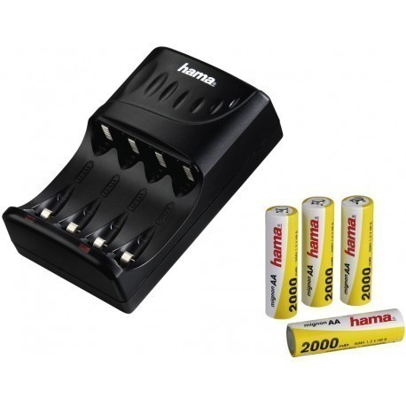 Hama lādētājs Start + 4x2000mAh