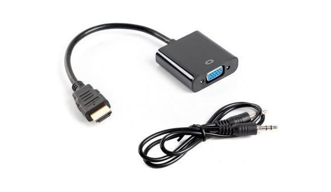 Lanberg adapter HDMI - VGA (AD-0017-BK)