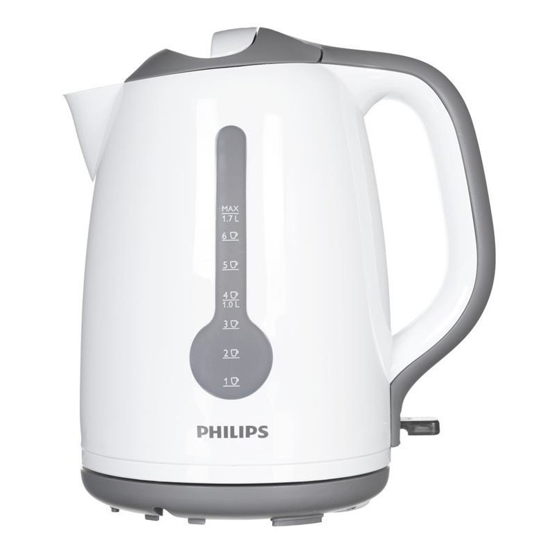 Across Site line Eccentric Philips kettle HD4649/00 2400W 1.7L, white - Kettles - Photopoint