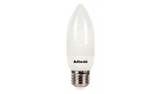 Fluorescent lamp Candle Activejet  AJE-C9P (430 lm; White warm; 9 W / E27)