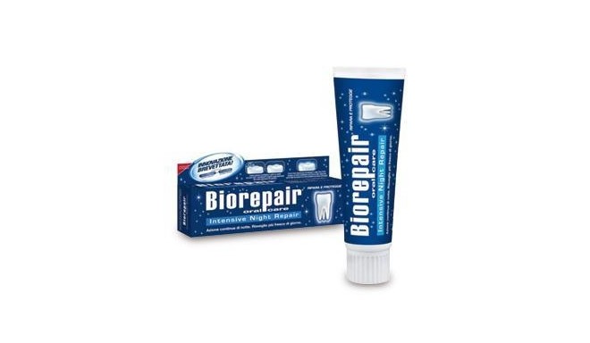 Biorepair night. Ночная зубная паста. Blanx Biorepair.