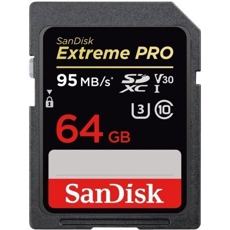 Sandisk карта памяти SDXC 64GB Extreme Pro 90MB/s V30
