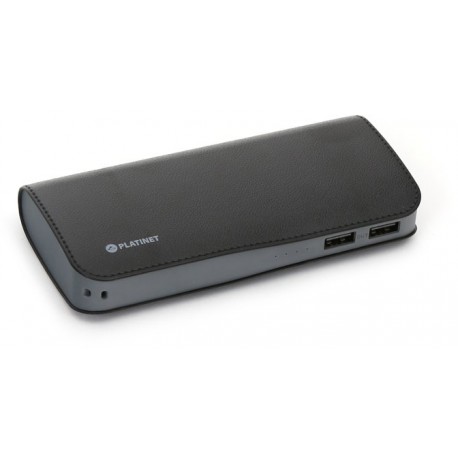 Platinet power bank Leather 9000mAh, черный (43453)