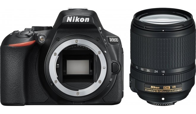 Nikon D5600 + 18-140mm AF-S VR Kit, black